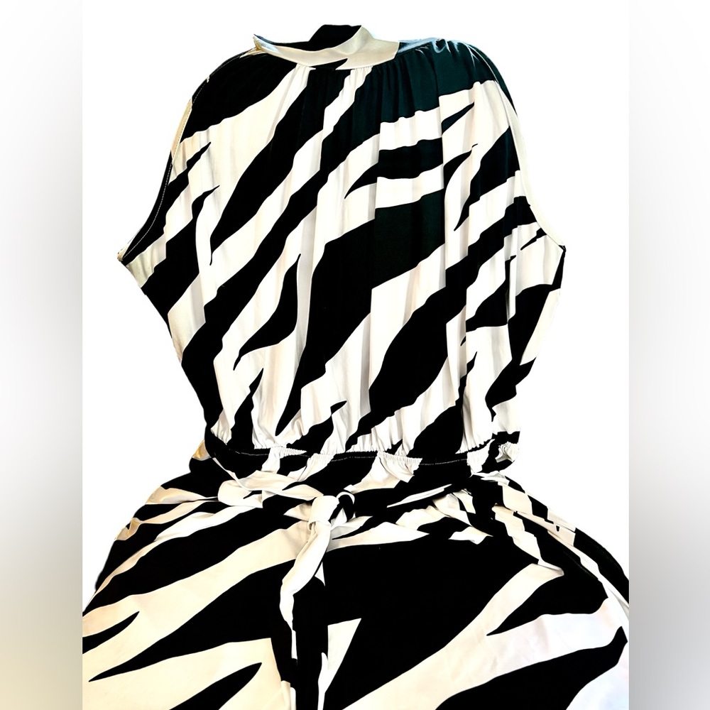 Ashley Stewart Black and White Maxi Dress - Picture 5 of 6